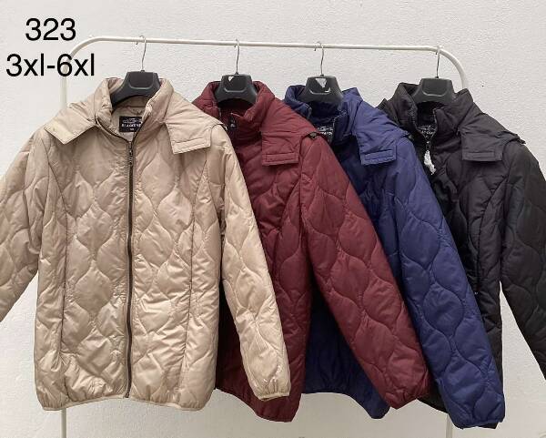 Kurtki damskie duże rozmiary Roz 3XL-7XL, 1 Kolor Paczka 5 szt 1